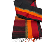 Maheshwari Silk by Cotton Saree – Malti Border | Miran Handloom Authentic Weave